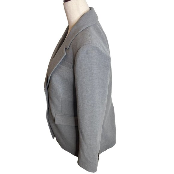 J.Crew $248 Petite Madelyn blazer in four-season stretch Graphite Size P8 CD083 - Picture 6 of 11